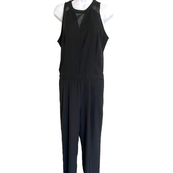Mossimo Supply Co. Pants - Mossimo | Black Jumpsuit | Sleeveless | Mesh Cutout